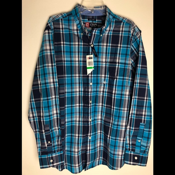 Chaps Other - NWT Chaps Men’s Plaid Button Down Easy Care